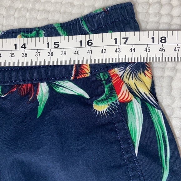 2/49$ Men’s VANS‎ Navy Blue & Tropical 100% cotton elastic waist shorts size XL - Picture 9 of 12
